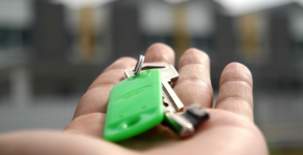 Keys in hand